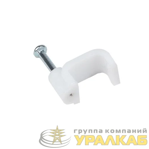 Скоба крепежная квадратная плоская 9мм (уп.50шт) EKF 