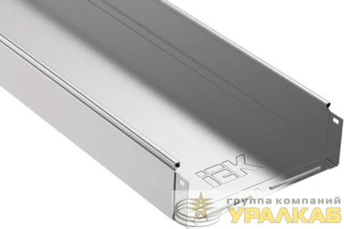 Лоток листовой неперфорир. 400х100 L3000 сталь 1.2мм IEK 