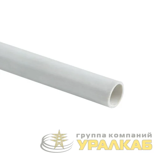 Труба гладкая ПВХ жесткая d20мм бел. (дл.2м) PROxima EKF trg-20w-2m детальная картинка