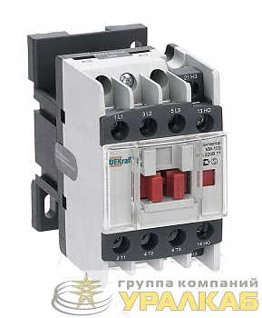 Контактор КМ-103 9А кат. 220В AC 1НО+1НЗ AC-3 DEKraft 22103DEK