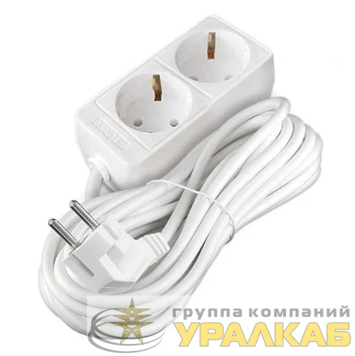 Удлинитель 2х3м с заземл. 10А IP20 2.2кВт ПВС Союз 481S-9203 детальная картинка