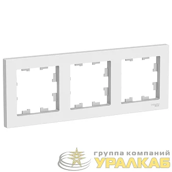 Рамка 3-м AtlasDesign универс. бел. SE ATN000103