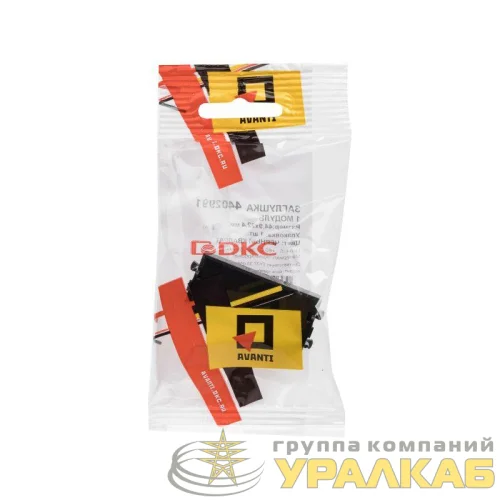 Заглушка 1мод. Avanti "Черный квадрат" модульная DKC 4402991 детальная картинка