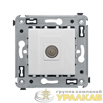 Розетка телевизионная одиночная TV СП Avanti "Белое облако" DKC 