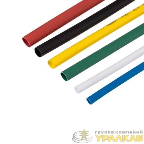 Набор трубок термоусадочных №1 AUTO ТУТ нг (уп.10шт по 10см) Rexant 