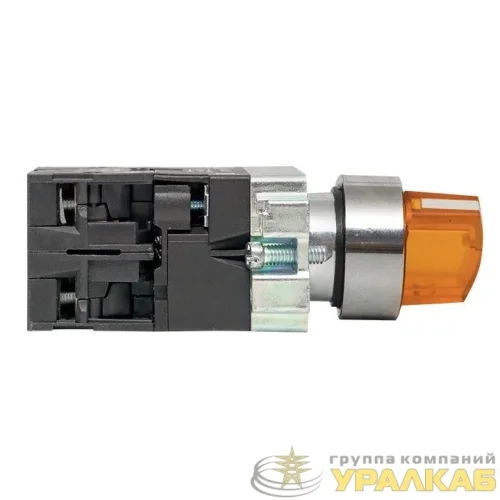 Переключатель BD21 2P с желт. подсветкой 230В NO PROxima EKF xb2-bk21-y-230 детальная картинка