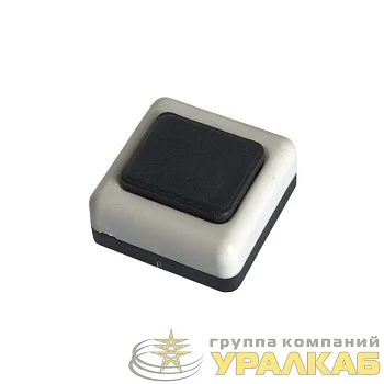 Кнопка звонка бел. корп. черн. кнопка БЕЛТИЗ А1-0.4-001