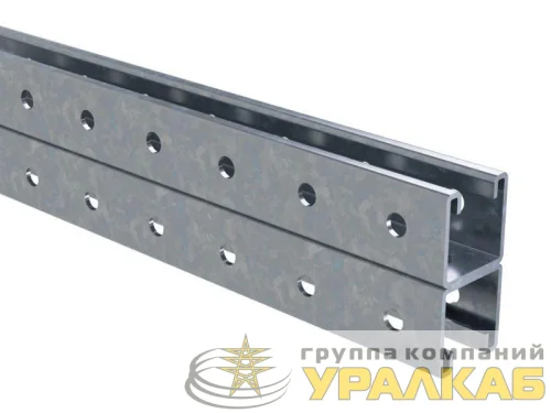 Профиль С-образный двойной 41х41 L1500 сталь 2.5мм нерж. AISI 304 DKC 