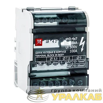 Шина нулевая в корпусе 4х7 EKF sn0-4x7