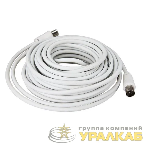Шнур TV Plug - TV Jack 15м бел. Rexant 