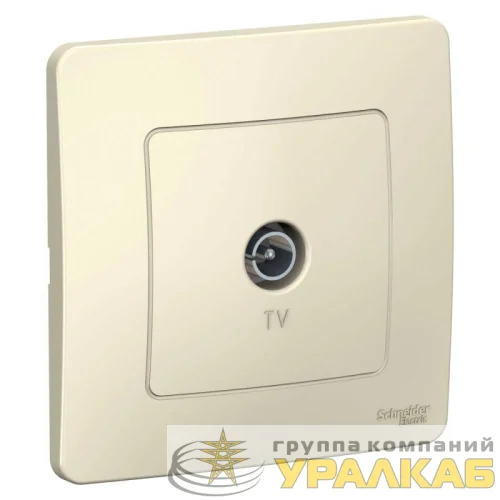 Розетка телевизионная TV СП Blanca коннектор молочн. SE BLNTS000012 детальная картинка