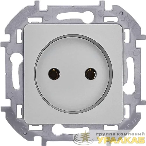Розетка 1-м СП Inspiria 16А IP20 250В 2P механизм алюм. IEK 