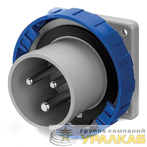 Вилка скрыт. уст. прямая 16А 2P+E 250В IP67 DKC 