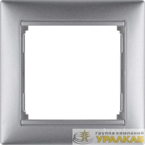 Рамка 1-м Valena алюм. IEK 