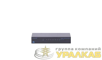 Коммутатор неуправляемый 8 портов 10/100/1000Мбит/с корпус метал. внеш. блок питания GIGALINK GL-SW-G208