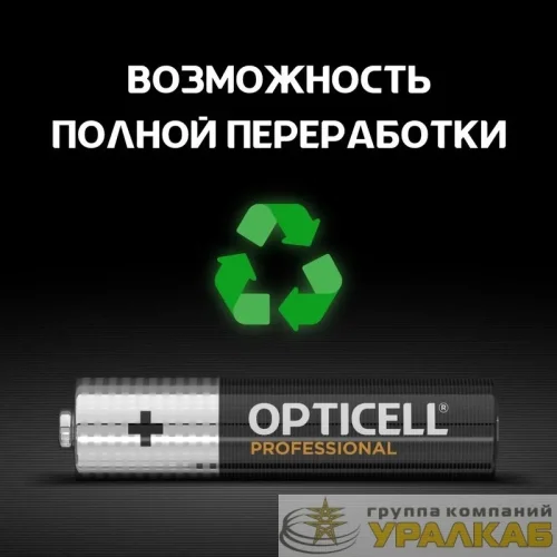 Элемент питания алкалиновый AAA/LR03 (блист. 12шт) Professional Opticell /6052006