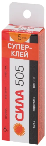 Супер-клей 6г пластик туба в кор. СИЛА Б0033120 детальная картинка