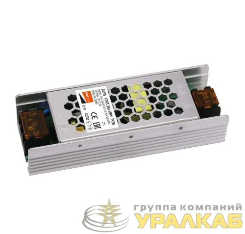 Блок питания для светодиодной ленты 40Вт 3.3А 12В IP20 BSPS метал. JazzWay 3329334A детальная картинка