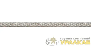 Трос в ПВХ изоляции d4.0-5.0мм DIN 3055 (SWR) сталь (уп.100м) Zitar 