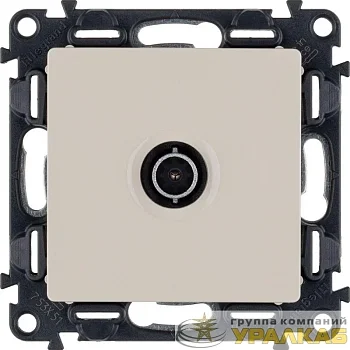 Розетка телевизионная TV 1-м Valena Life 0-2400МГц с топологией "звезда" с лицев. панелью механизм сл. кость Leg 