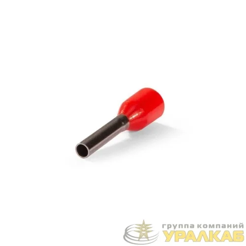 Наконечник штыревой втулочный изолированный НШВИ 1.0-8 ЕВРО красн. КВТ 