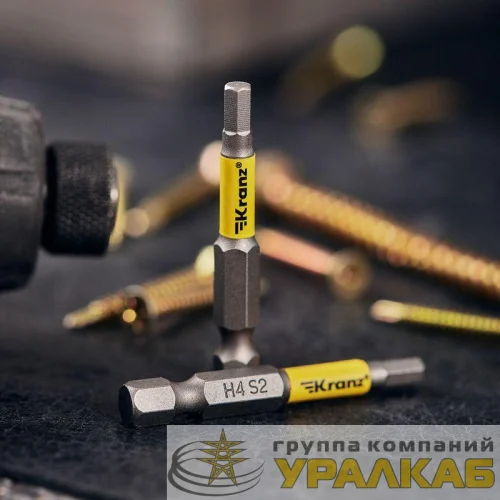 Бита шестигранная HEX4х50мм для шуруповерта (уп.2шт) Kranz KR-92-0422-1 детальная картинка
