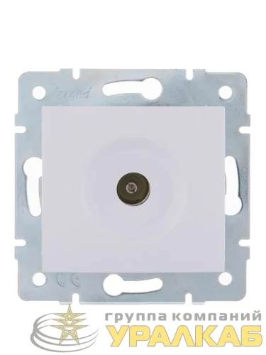 Розетка телевизионная оконечная TV СП Karina механизм бел. LEZARD 