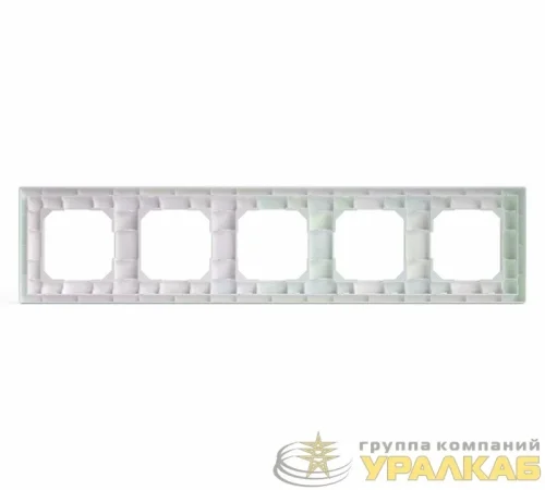 Рамка 5-м Pixel перламутр. TOKOV ELECTRIC 