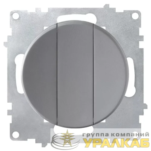 Выключатель 3-кл. СП Florence 10А IP20 механизм сер. (1E31901302) OneKeyElectro 