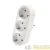 Разветвитель 3-м плоский с заземл. 16А 3500Вт 250В бел. DОМТОК Разветвитель 3-м плоский с заземл. 16А 3500Вт 250В бел. DОМТОК