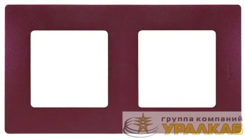 Рамка 2-м Etika сливовый IEK 