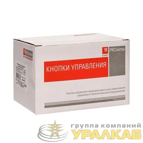 Кнопка "Грибок" AELA-22 NO+NC 220В с подсветкой красн. PROxima EKF pbn-aela-1r-220 детальная картинка