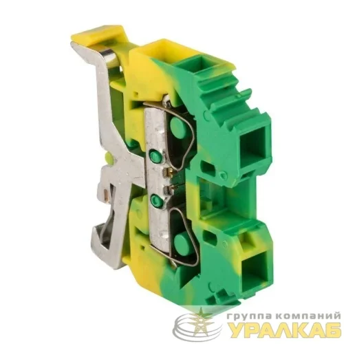 Колодка клеммная JXB-S-6 41А (282-107) пружинная земля EKF 