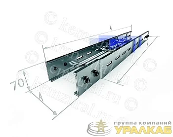 Лоток прямой НЛ40х5-П2.87(1.2мм)УТ1.5 КЭМЗ 