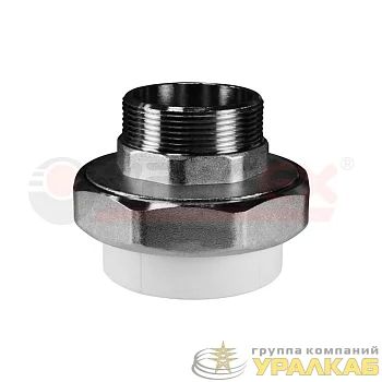 Муфта комб. разъем. (американка) с наружной резьбой 20х3/4дюйм (175/25) VALFEX 10156120
