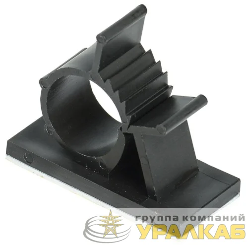 Клипса самоклеящаяся КС-15 черн. (уп.24шт) IEK 