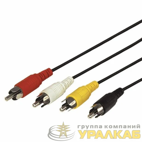 Шнур 4х4 RCA 3м Rexant 17-0304 детальная картинка