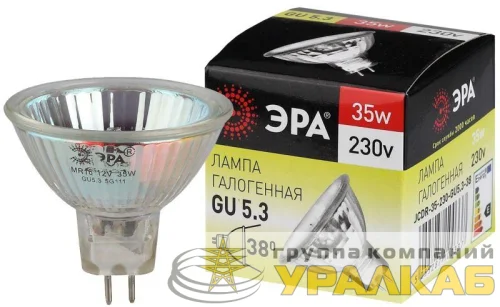 Лампа галогенная GU5.3-JCDR (MR16) -35W-230V-Cl ЭРА C0027363 детальная картинка