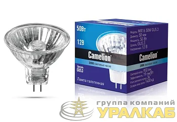Лампа галогенная MR16 50Вт 12В Camelion 3060