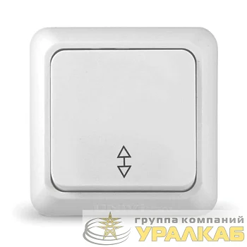 Переключатель проходной 1-кл. ОП Олимп 10А IP20 бел. UNIVersal О0025