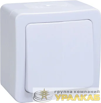 Выключатель 1-кл. ОП Гермес Plus 10А IP54 ВС20-1-0-ГПБ бел. IEK EVMP10-K01-10-54-EC Выключатель 1-кл. ОП Гермес Plus 10А IP54 ВС20-1-0-ГПБ бел. IEK EVMP10-K01-10-54-EC