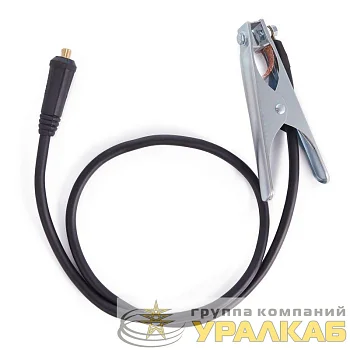 Кабель сварочный КГ 1х25 300А СКР 10-25 с клеммой заземления 3м Rexant 16-0764