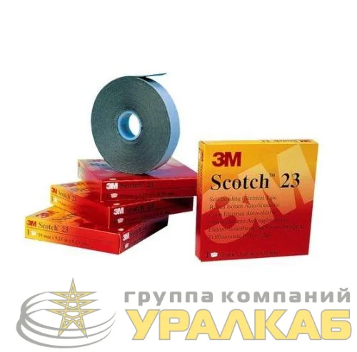 Изолента ЭПР самослипающаяся 19мм (рул.9.1м) Scotch 23 черн. 3М 7000007286 детальная картинка
