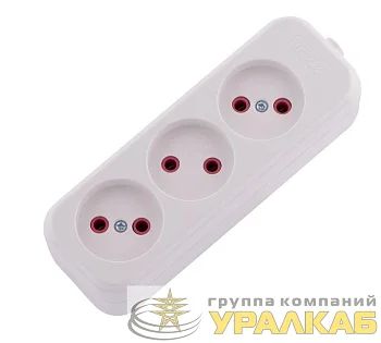 Колодка удлинителя 3-м без заземл. Lila LEZARD 720-0300-303