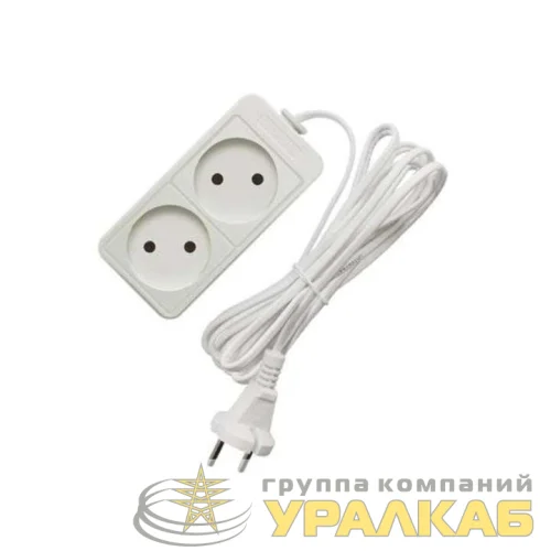 Удлинитель 2х3м без заземл. 10А IP20 2.2кВт ПВС Союз 481S-1203 детальная картинка