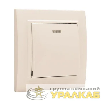 Выключатель 1-кл. СП Минск 10А IP20 с индикатором беж. EKF ERV10-121-20