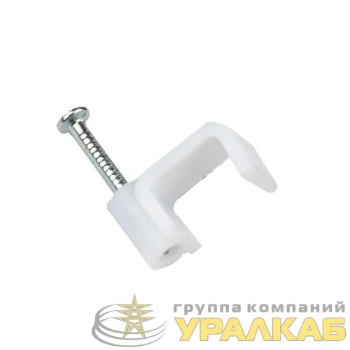 Скоба крепежная квадратная плоская 8мм (уп.50шт) EKF 