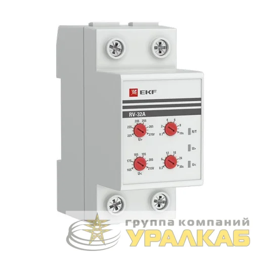 Реле напряжения RV-32A (сквозное подкл.) EKF rv-32a детальная картинка