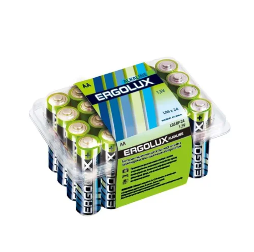 Элемент питания алкалиновый LR6 BP-24 LR6 BP-24 1.5В Alkaline (уп.24шт) Ergolux 11750 детальная картинка