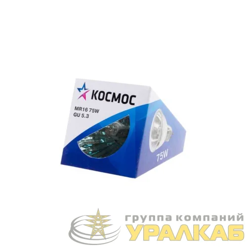 Лампа галогенная MR16 75Вт 12В GU5.3 EYCc Космос LKsmMR1612V75W детальная картинка